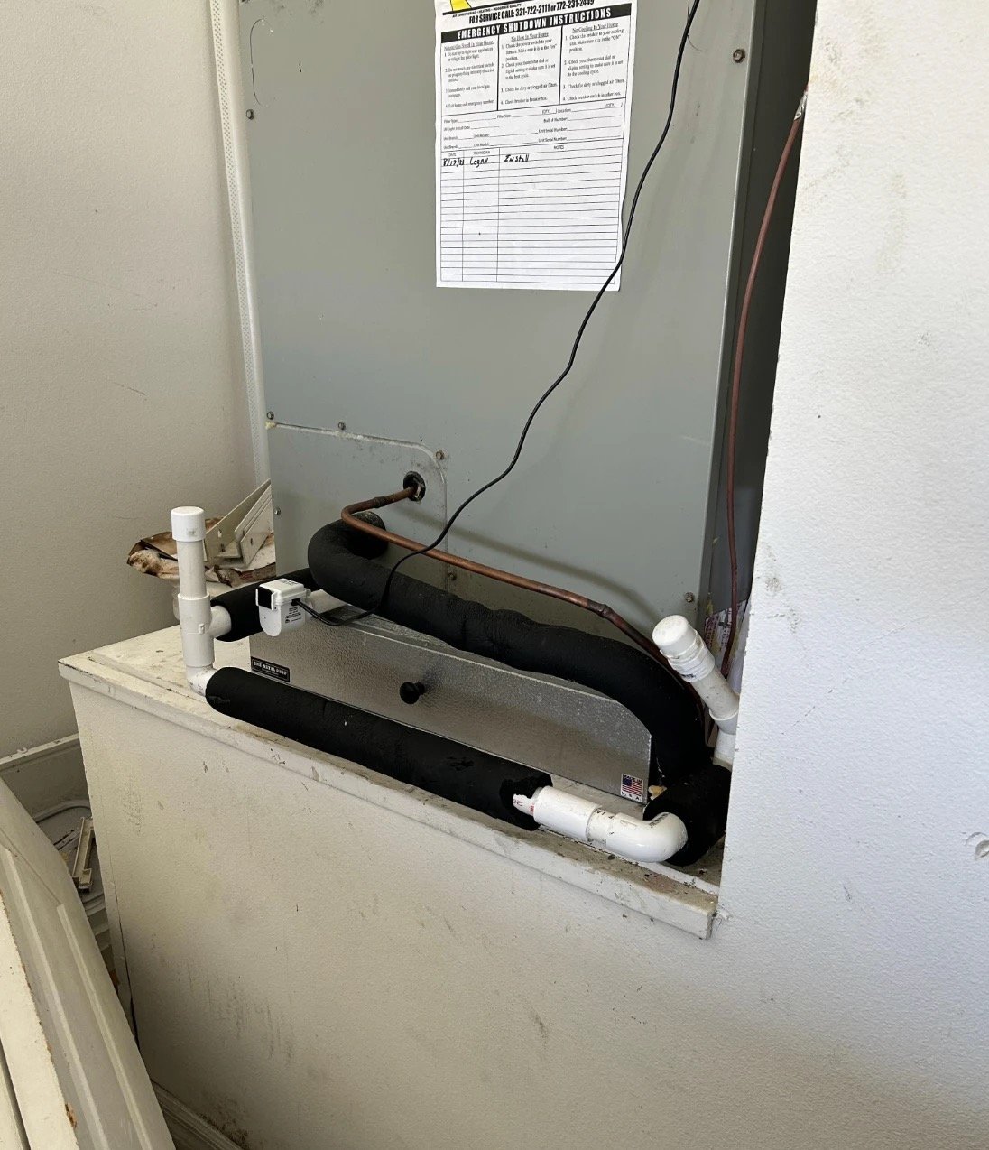 Improper drain installation — no P-trap