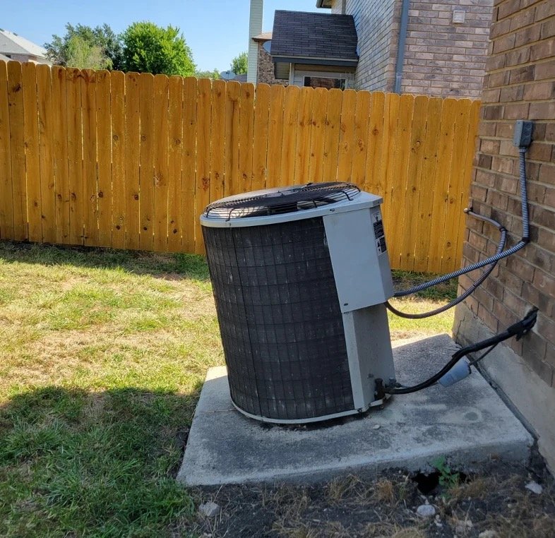 Unstable surface — condenser not on level ground